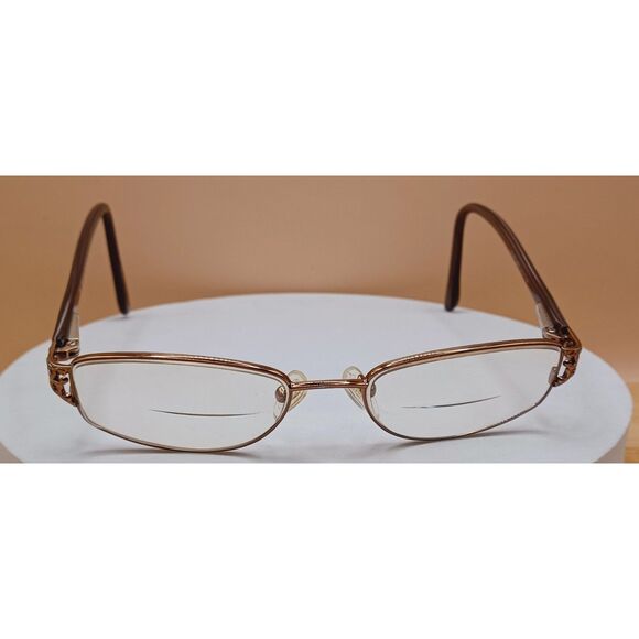 Catherine Deneuve Lunettes CD-268 Brown SBRN Metal Eyeglasses Frame 50-17-135 - Picture 5 of 12